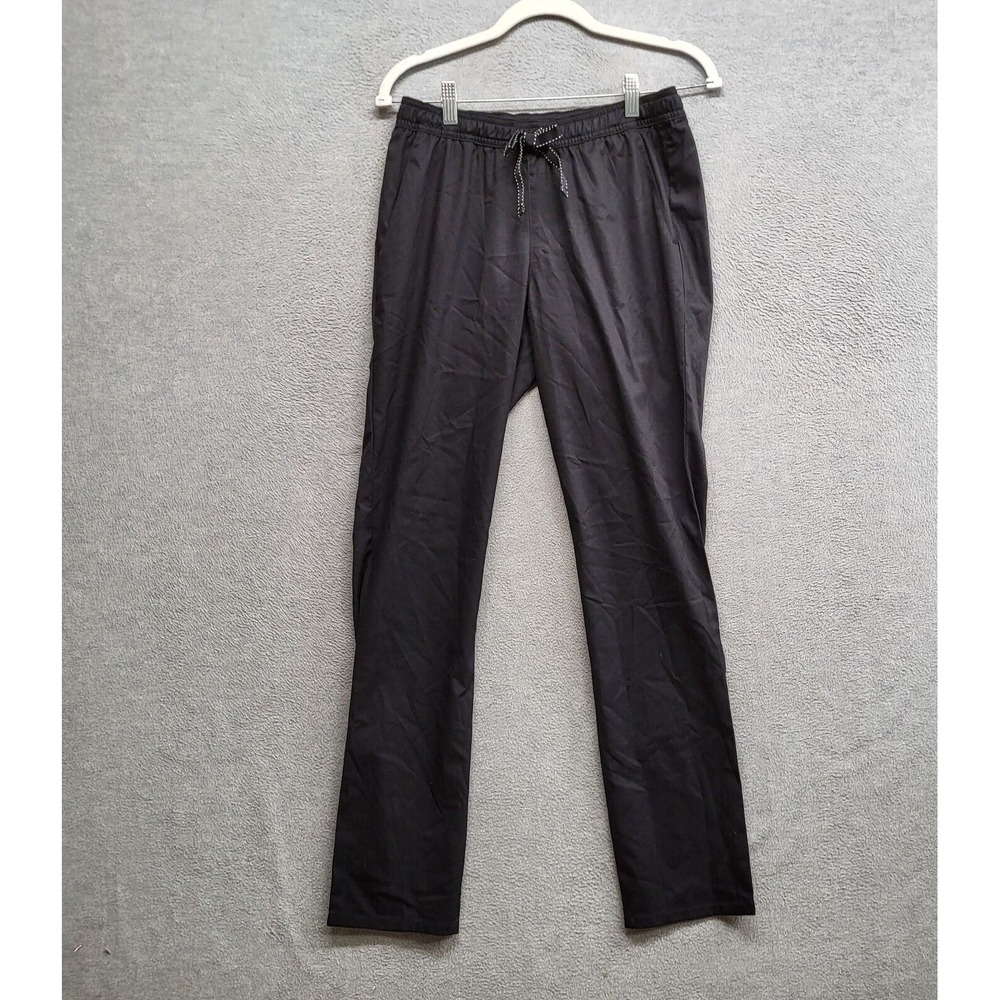 Jaanuu Women Scrub Bottom XS Black Straight Leg Skinny Pant Drawstring NWT